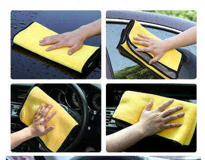 Car Wash Towel Lint-Free Absorbent Glass Cleaning Cloth