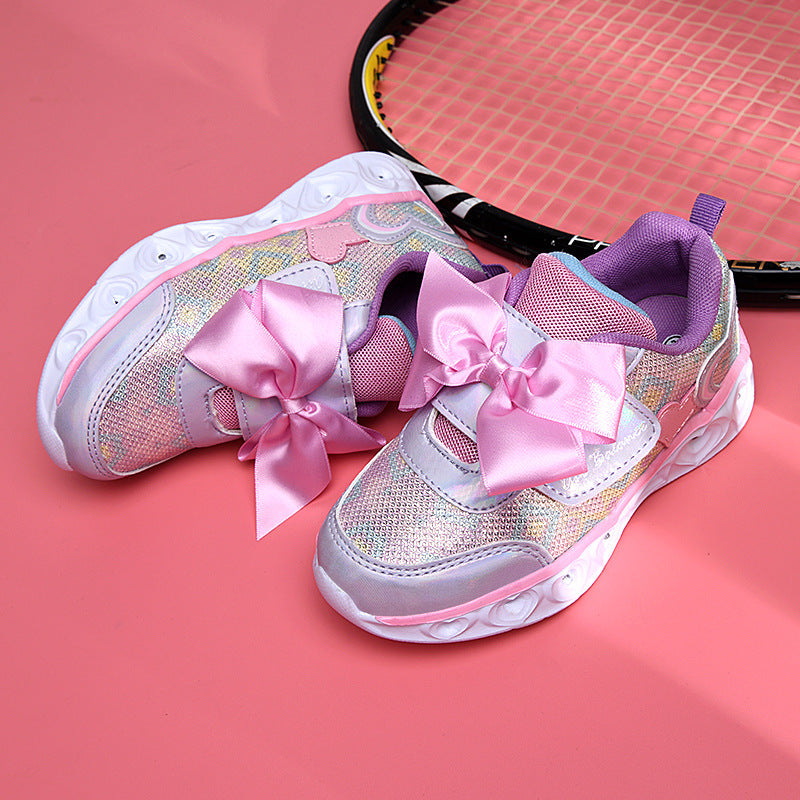 Girls’ Colorful Luminous Shoes