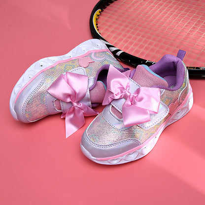 Girls’ Colorful Luminous Shoes
