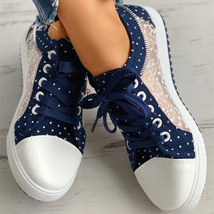 Mesh Casual Flat Canvas Shoes