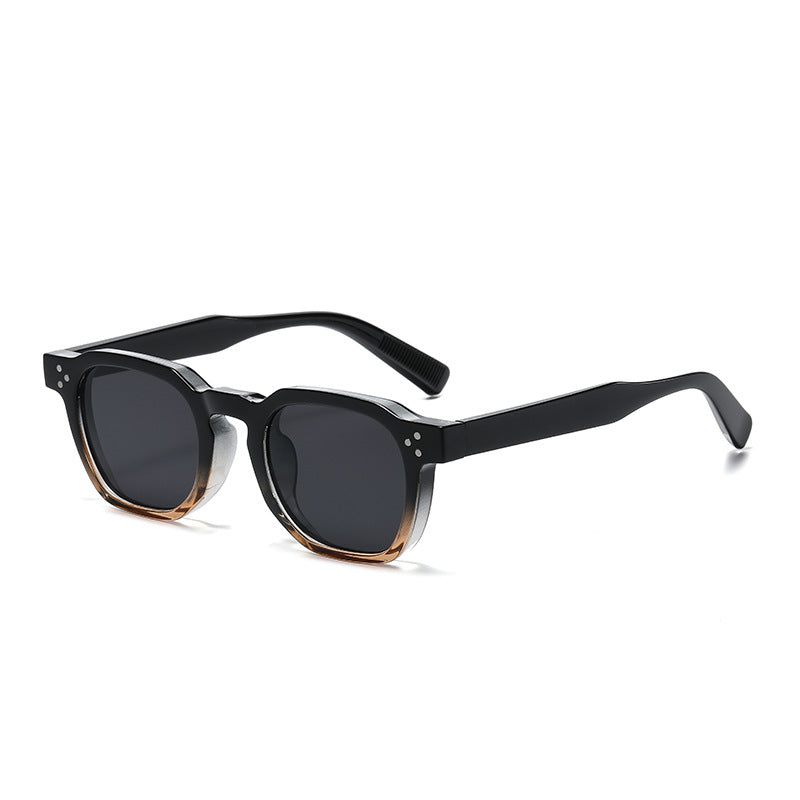 Fashion Round Frame Studded Sunglasses for Eye Protection