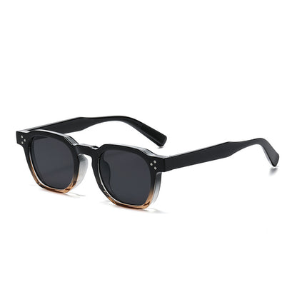 Fashion Round Frame Studded Sunglasses for Eye Protection