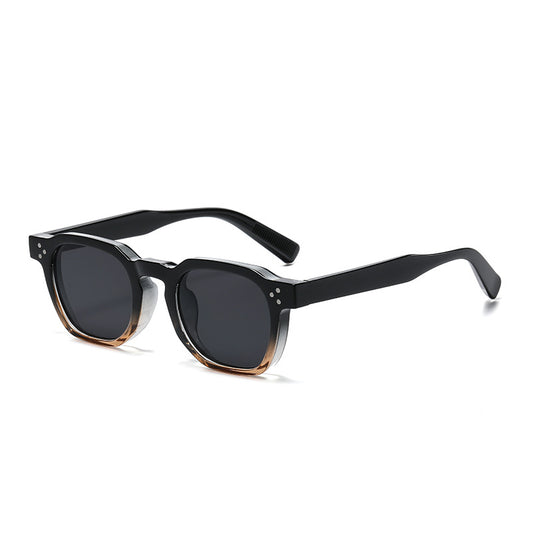Fashion Round Frame Studded Sunglasses for Eye Protection