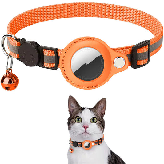 Buy Reflective AirTag Pet Collar – Waterproof Holder Cats & Dogs