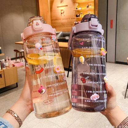 Large Plastic Cup Portable Water Bottle for Daily Hydration