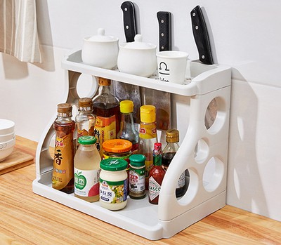 Kitchen Storage Shelving Multilayer Organizer for Supplies