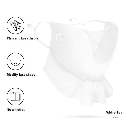 Women's  Chiffon Sunscreen Mask Outdoor Driving & Cycling