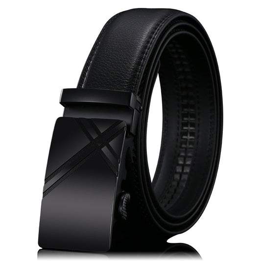 Men’s Genuine Leather Belt Automatic Buckle Stylish & Durable