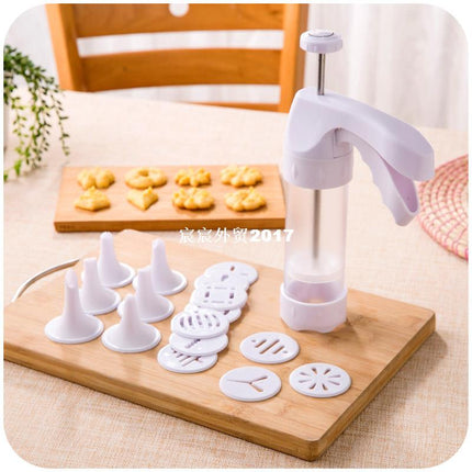 Buy First Cookie Press Gun with Nozzles & Molds Baking Tool