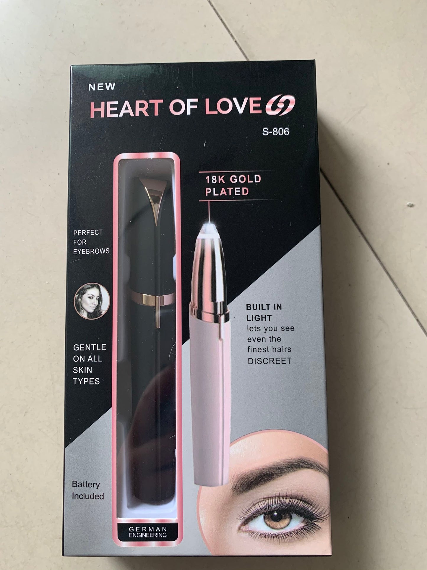 Buy Electric Eyebrow Remover with LED Light for Painless Grooming