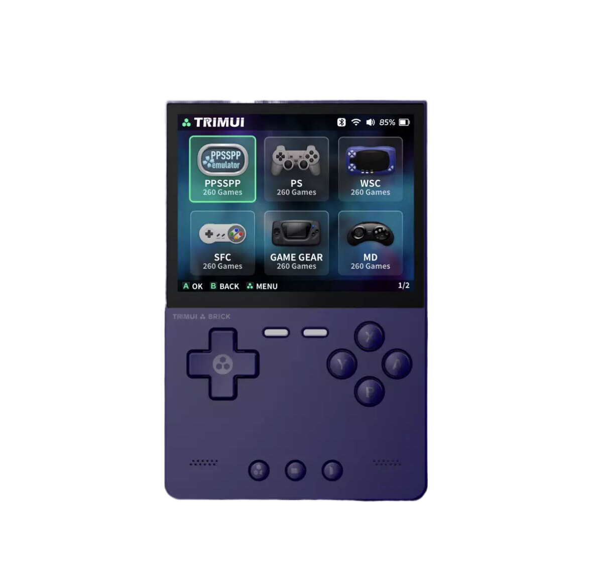 Vertical Screen Handheld Game Console with Smooth Gameplay