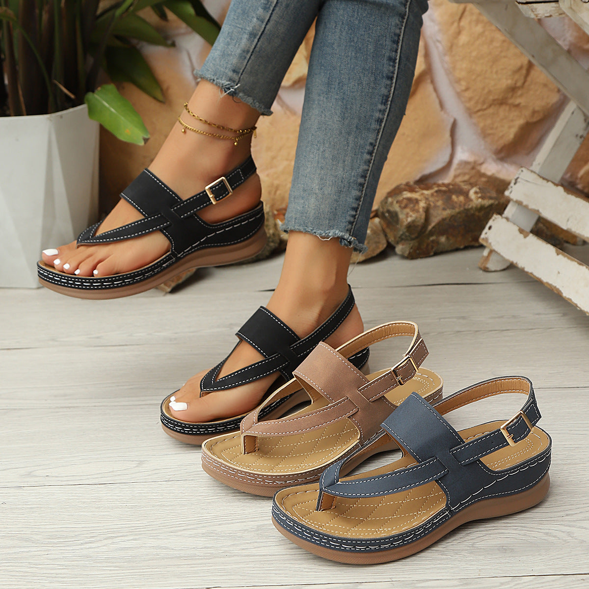 Comfortable Women’s Plus-Size Flip-Flop Sandals Online