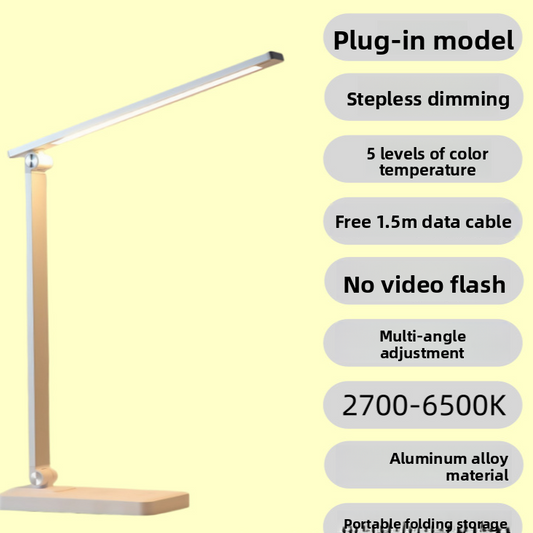 Eye-Protecting Desk Lamp with Soft LED Study Reading Light