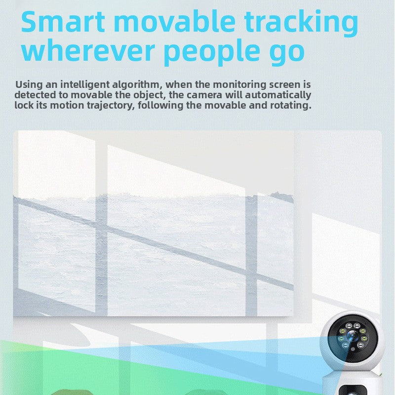 Dual-Screen Waterproof Home Security Camera HD Monitoring
