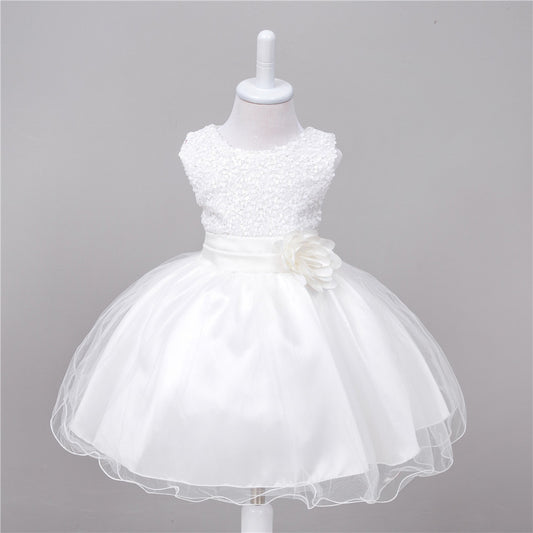 Buy Baby Sequin Dress Flower Girl Wedding Princess Dress Stylish
