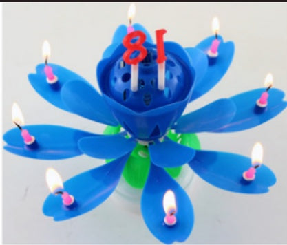Buy First Musical Lotus Candle Colorful Birthday Cake Decor