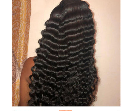 Human Hair Deep Wave Lace Frontal Wigs 13x4 28 & 30 Inch