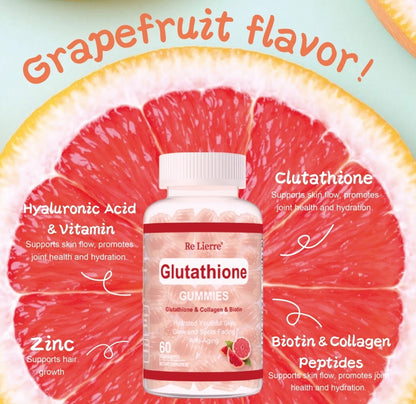 Grapefruit Flavored Glutathione Collagen Gummies for Glow