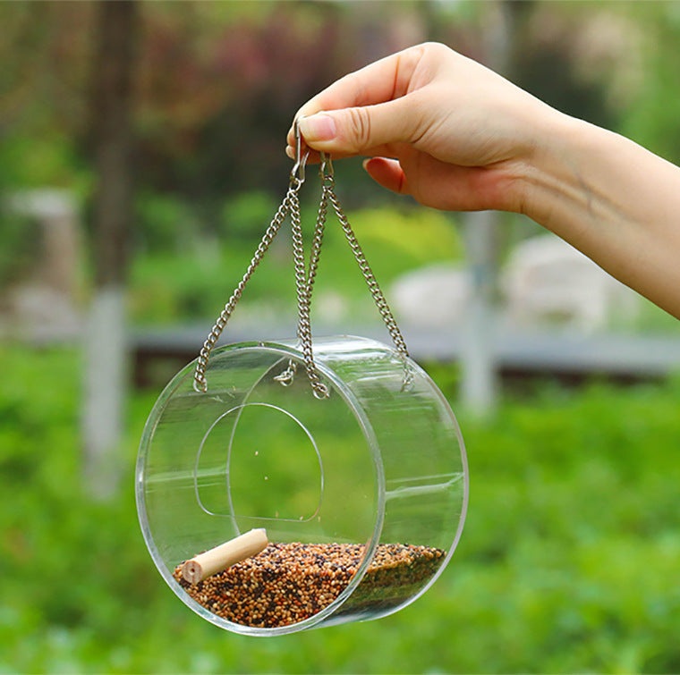 Acrylic Bird Food Box – Easy-to-Use Feeder for Your Birds