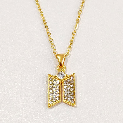 Butterfly Zircon Necklace Pendant Personalized Trendy Accessory
