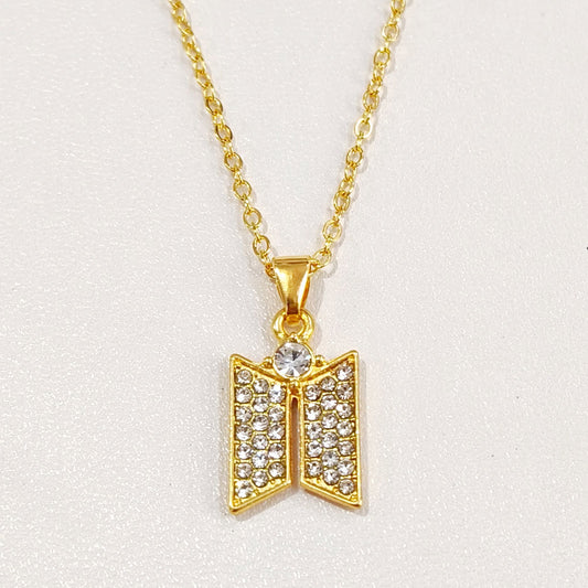 Butterfly Zircon Necklace Pendant Personalized Trendy Accessory