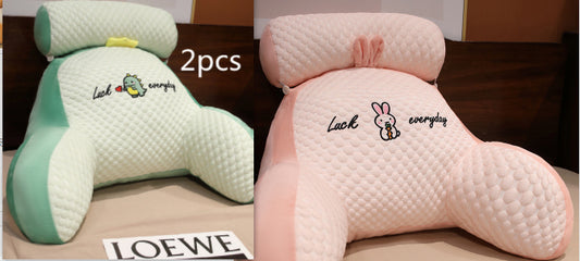 Sofa Fluffy Cushion Triangle Reading Backrest Pillow Comfort