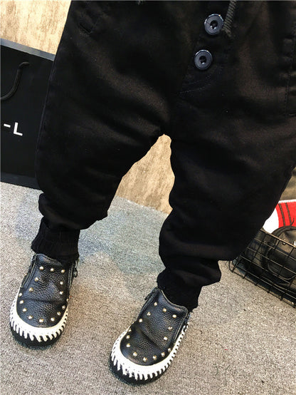 Boy’s Plus Velvet Jeans Thickening for Personality & Comfort