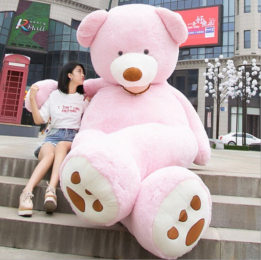 Giant Teddy Bear Plush Toy – Huge Soft Toy With Leather Shell