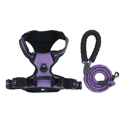 Reflective Dog Harness and Leash for Dogs Daily Walking Use