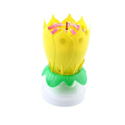 Buy First Musical Lotus Candle Colorful Birthday Cake Decor