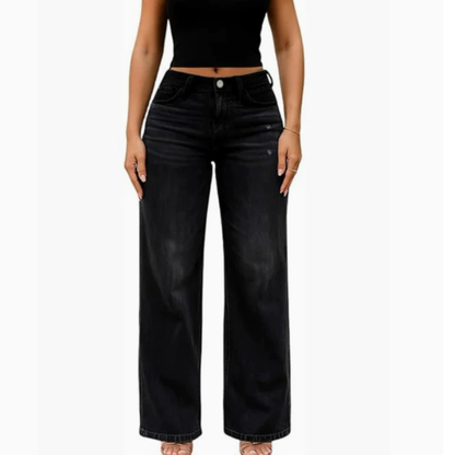 Micro-Flared Mid-Rise Jeans