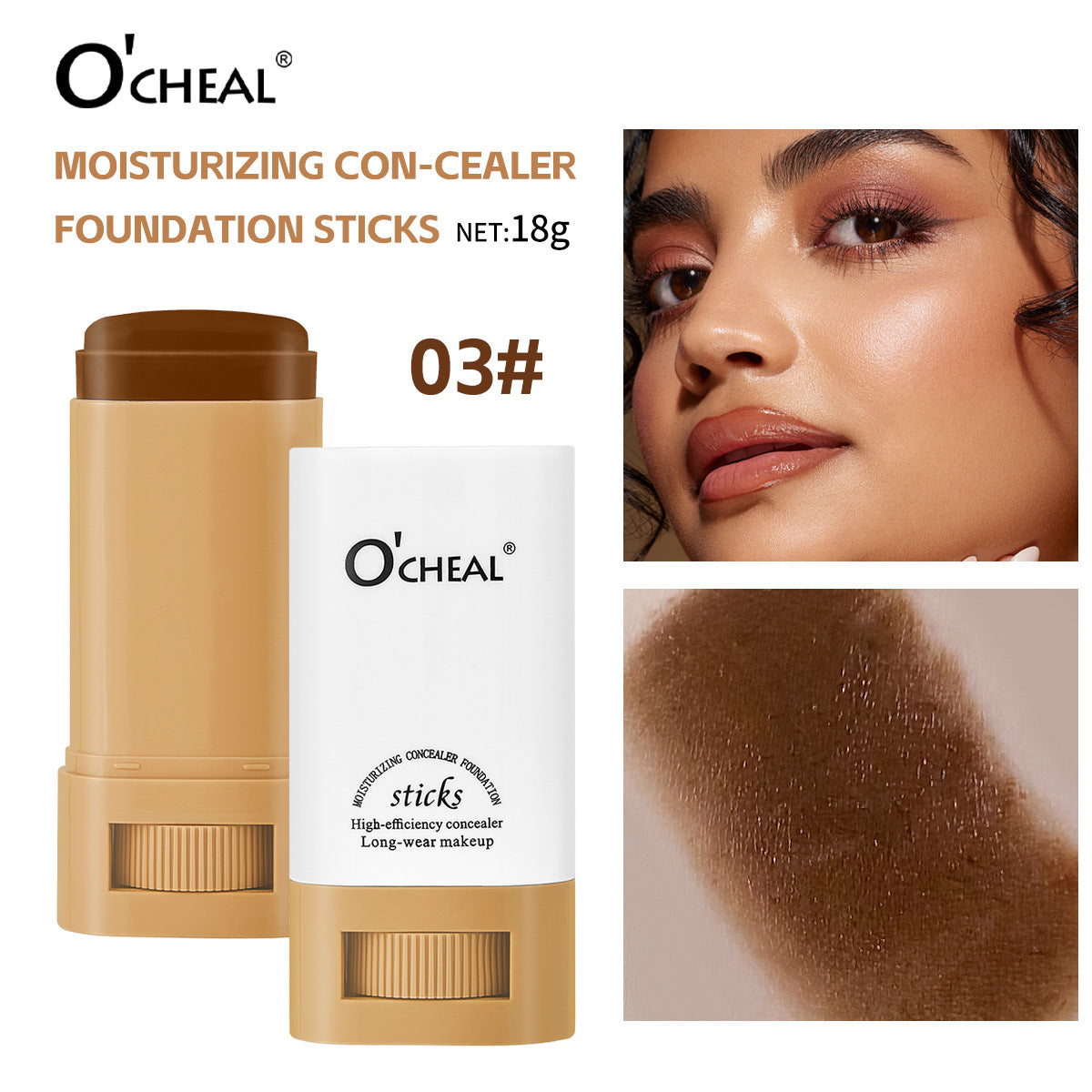 Moisturizing Concealer Foundation Stick Smooth Makeup Base