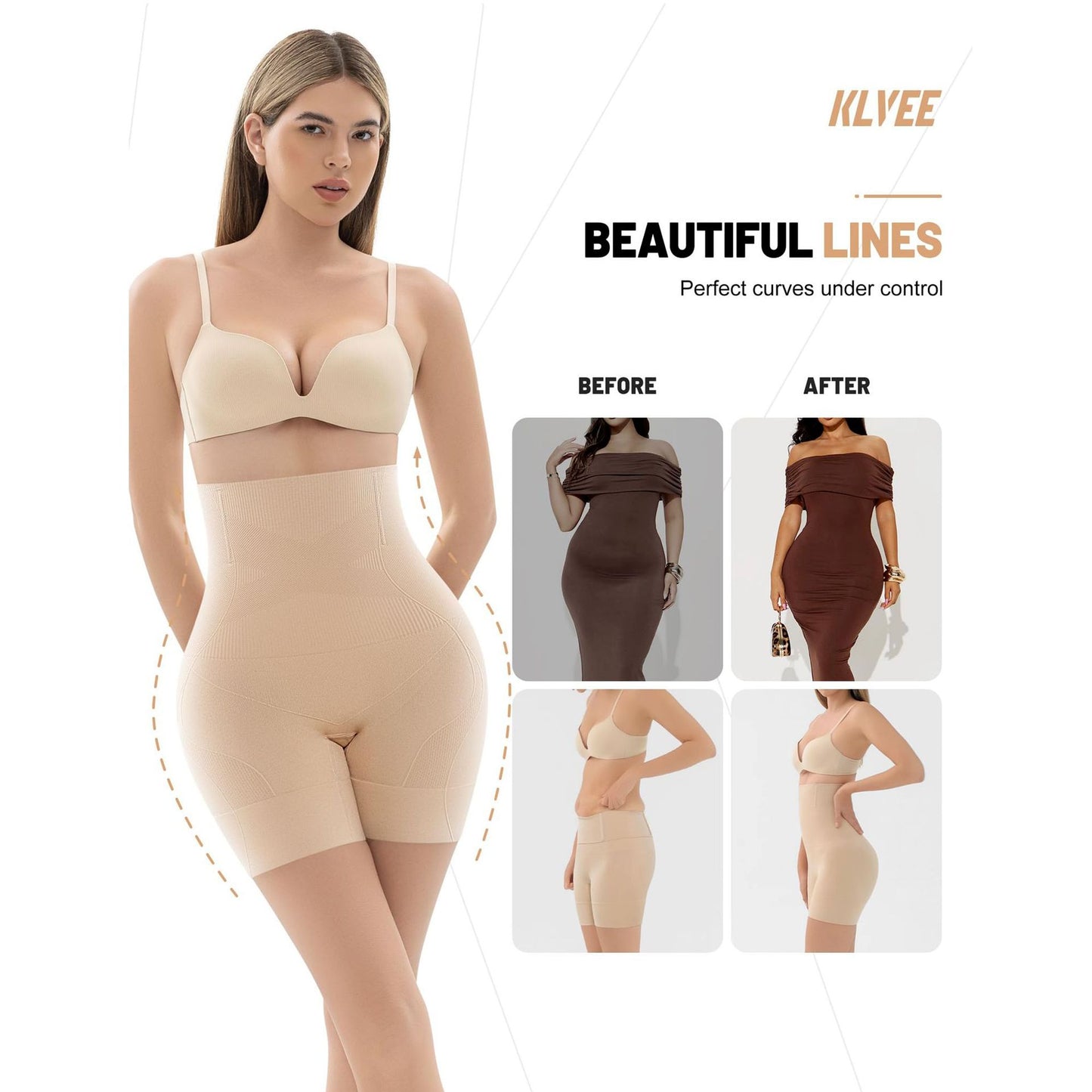 Womens Shapewear Shorts for Smooth Tummy Control Comfort Use