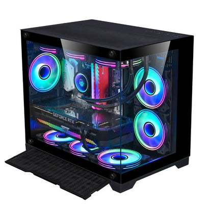 360 Water-Cooled Desktop Computer Host with Panoramic Glass globalswanky 02