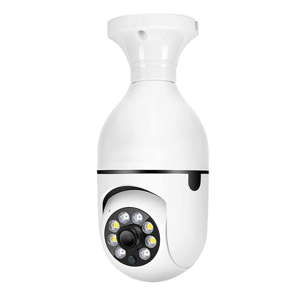 360-Degree Light Bulb Security Camera with Night Vision