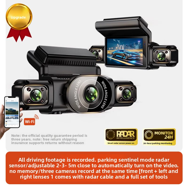 360 Degree Panoramic Car Driving Recorder with Parking Monitoring