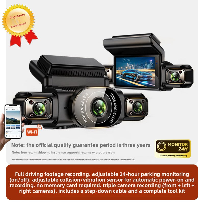 360 Degree Panoramic Car Driving Recorder with Parking Monitoring