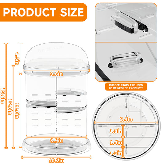 360-degree rotating dressing table