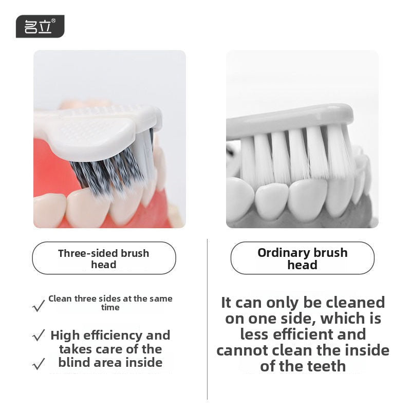 360-Degree Three-Sided U-Shaped Soft Bristle Toothbrush