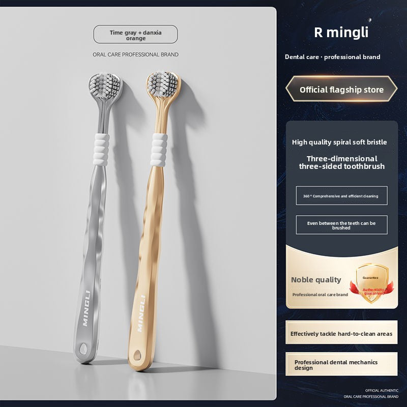 360-Degree Three-Sided U-Shaped Soft Bristle Toothbrush