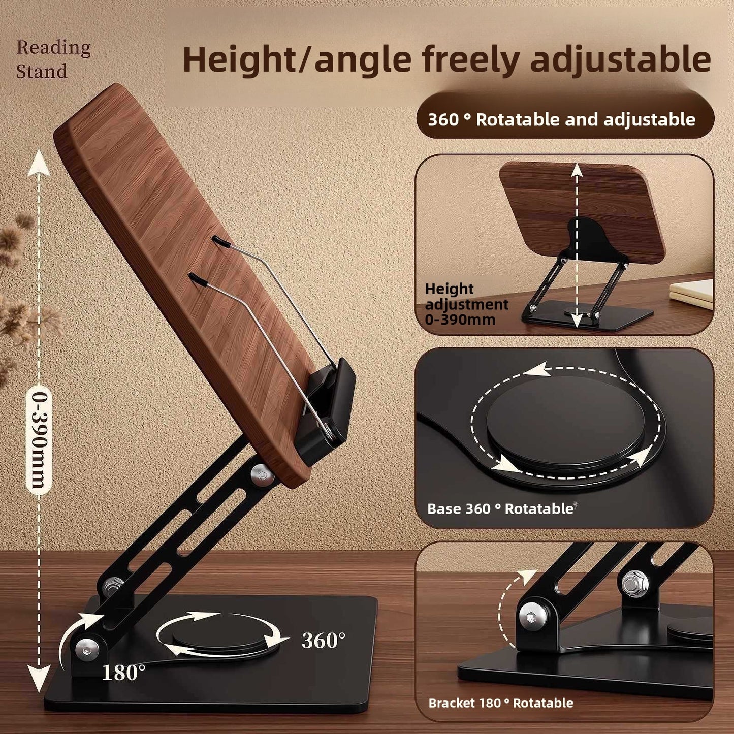 360 ° Rotating Reading Stand