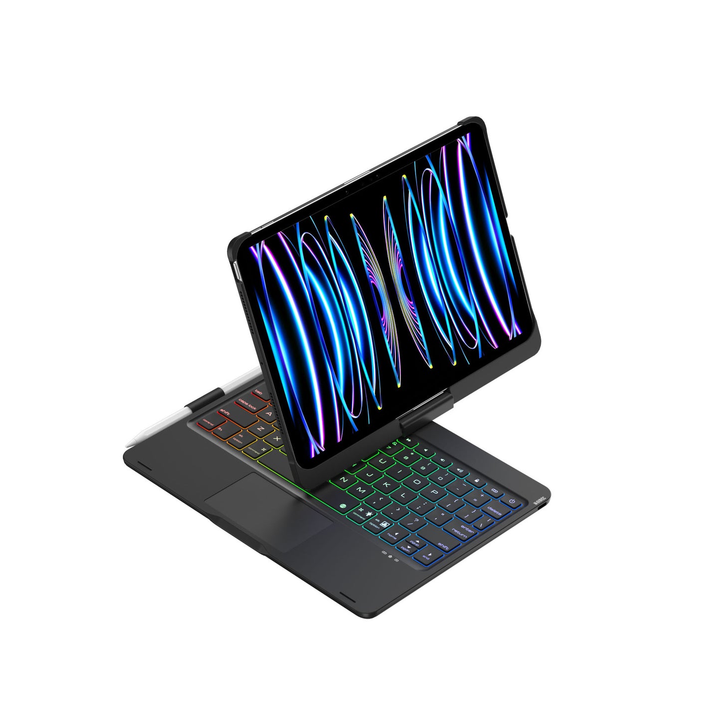 360 Rotating Wireless Bluetooth Keyboard Case