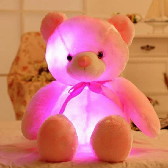 Creative Light Up LED Teddy Bear Toy Colorful Glowing Gift