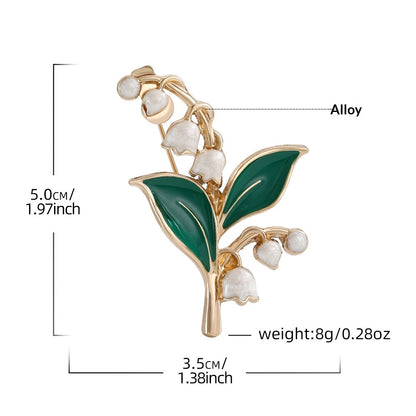 Pastoral Lily & Hyacinth Brooch – Stylish Jewelry for Women