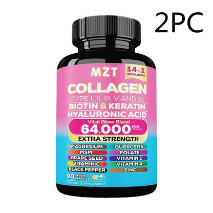 Collagen Capsules for Skin, Hair & Joint Support, hair & nails