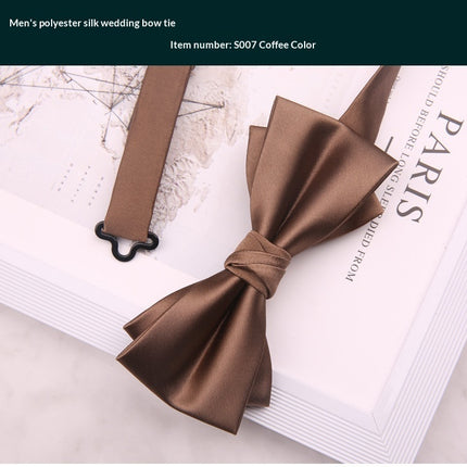 Mens Premium Polyester Wedding Bow Tie for Special Occasions