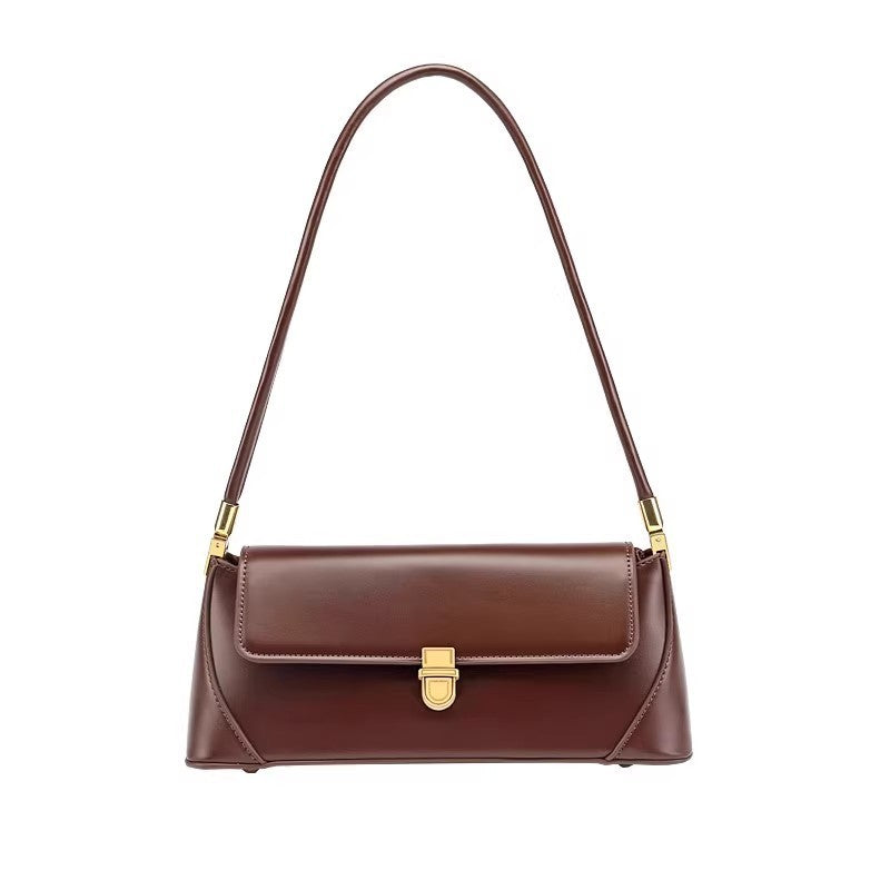 Vintage PU Baguette Shoulder Bag for Chic Underarm Style US