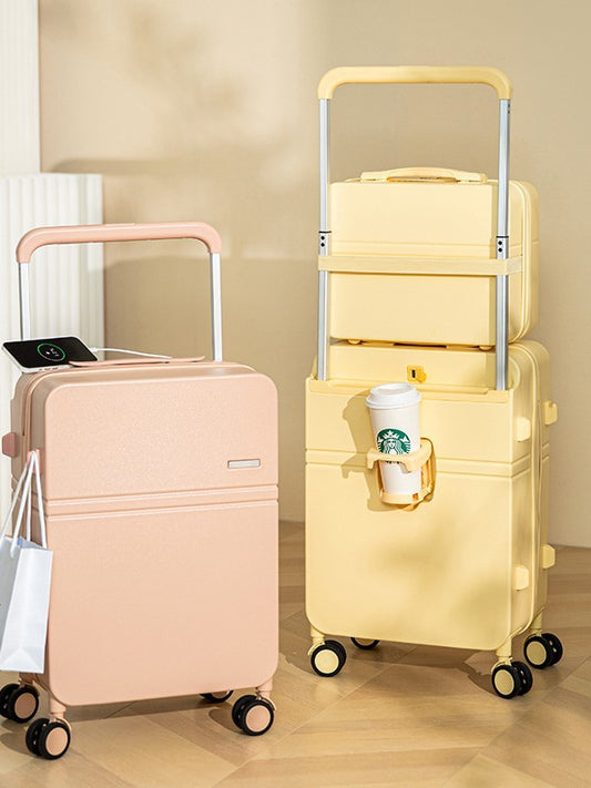 Wide Pull Rod TSA Lock Travel Suitcase for Security Trips