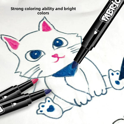 36-Color Fabric Markers, Washable & Waterproof for Clothes