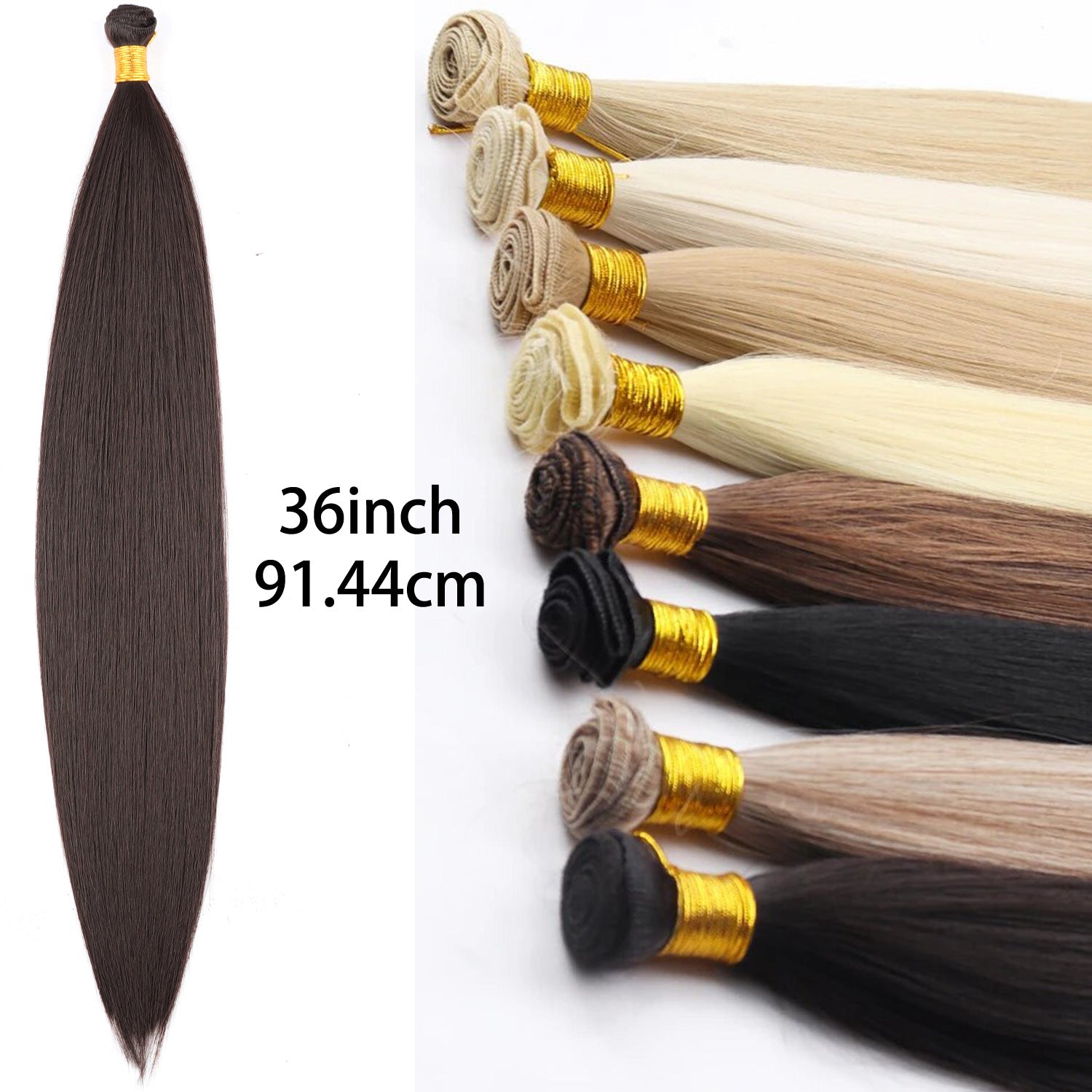 36-inch synthetic hair wig